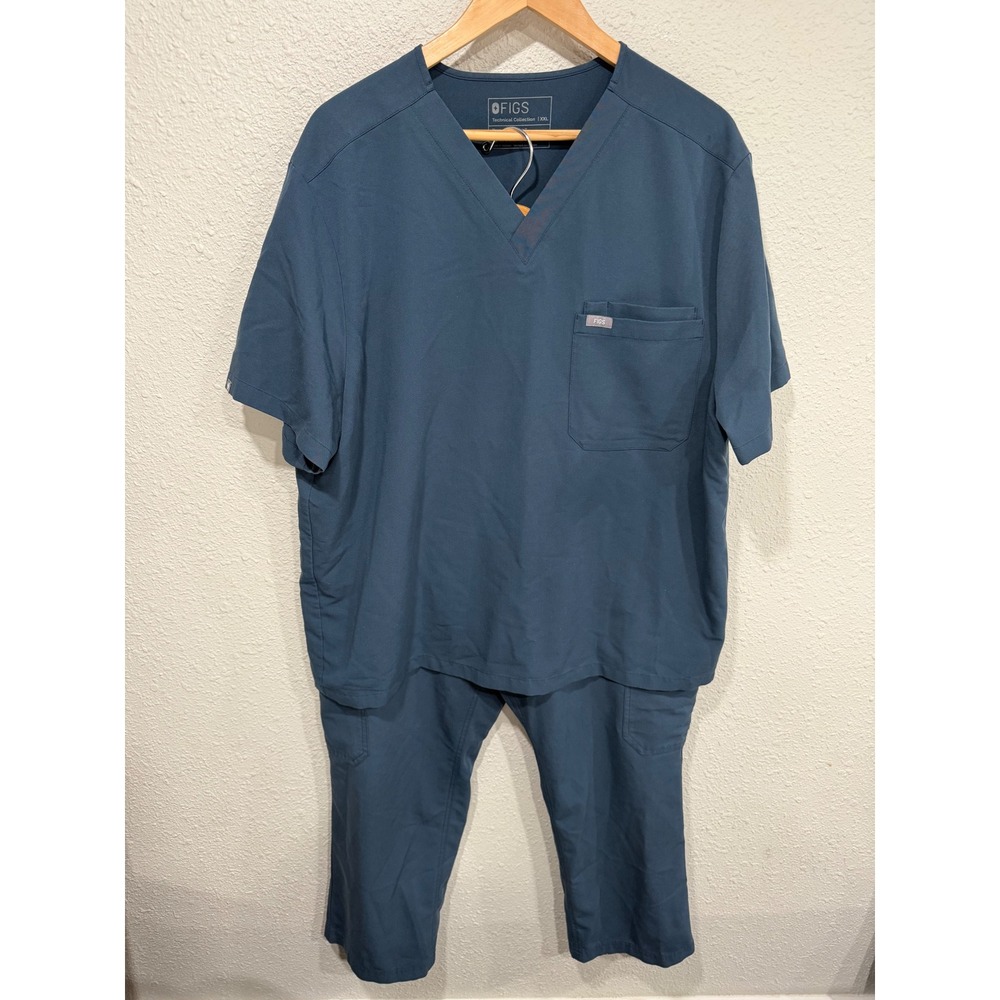 FIGS Mens Scrub Set Leon Top XXL Cairo Pants XXL/S Navy
Healthcare Doctor Vet